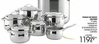 Cora Kookset met deksels toutinox aanbieding