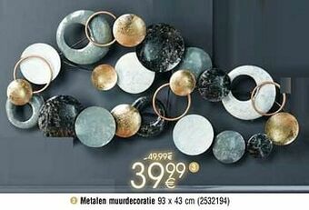 Cora Metalen muurdecoratie aanbieding