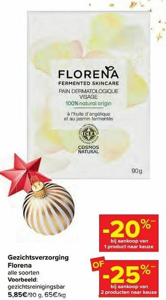 Carrefour Gezichtsverzorging florena aanbieding