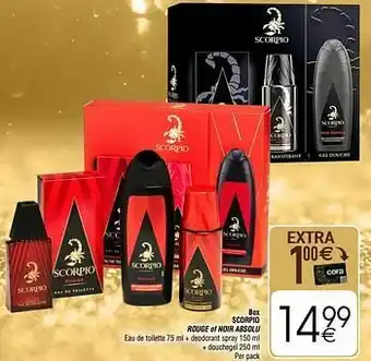 Cora Box scorpio rouge of noir absolu aanbieding