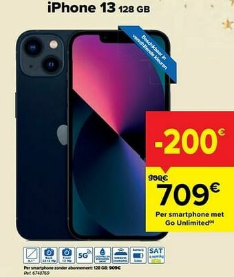 Carrefour Apple iphone 13 128 gb aanbieding