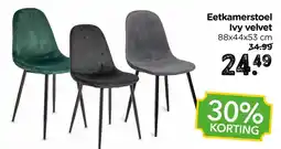 Xenos Eetkamerstoel Ivy velvet aanbieding