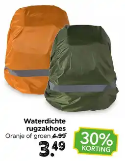 Xenos Waterdichte RugzakhoeWaterdichte rugzakhoes Oranje of groen 4.99 aanbieding