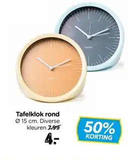 Xenos Tafelklok rond aanbieding