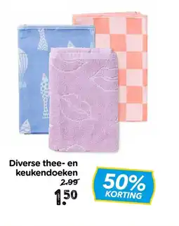 Xenos Diverse thee en keukendoeken aanbieding