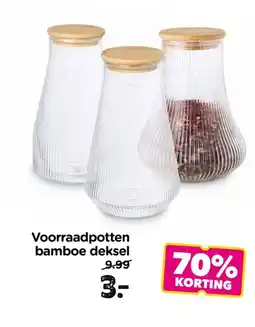Xenos Voorraadpotten bamboe deksel aanbieding