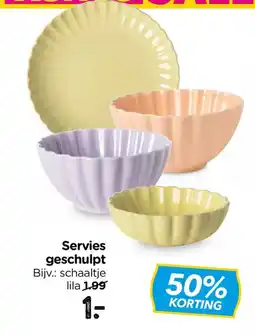 Xenos Servies geschulpt aanbieding