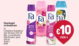 Delhaize Douchegel of deodorant aanbieding
