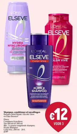Delhaize Shampoo, conditioner of navullingen aanbieding
