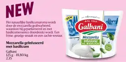 Delhaize Mozzarella geïnfuseerd met basilicum aanbieding