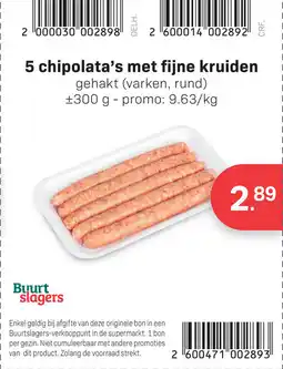 Bon Ap 5 chipolata's met fijne kruiden aanbieding