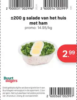 Bon Ap Salade van het huis met ham aanbieding