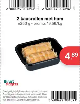 Bon Ap 2 kaasrollen met ham aanbieding