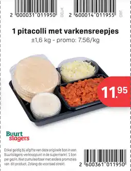 Bon Ap 1 pitacolli met varkensreepjes aanbieding
