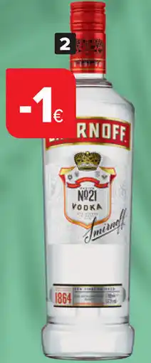 Carrefour Wodka Smirnoff aanbieding