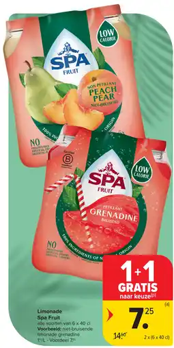 Carrefour Limonade Spa Fruit aanbieding