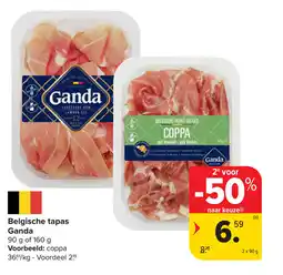 Carrefour Belgische tapas Ganda aanbieding
