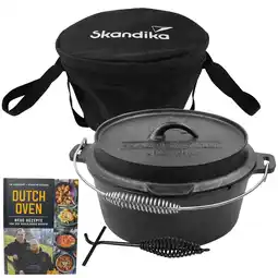 Decathlon Dutch Oven Flame Master 13,8 L - Gietijzeren pan om in te koken aanbieding