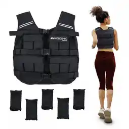 Decathlon Gewichtsvest 20 kg Verstelbaar Gewicht Ademend Gevoerd Aanpasbaar Zwart aanbieding