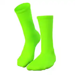 Decathlon Ademende fietssokken - Groen fluo aanbieding