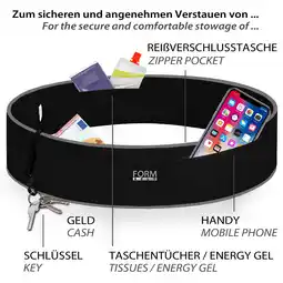 Decathlon Riem Volwassenen Elastische Stretch-bauchtasche, Sleutelband Plus aanbieding