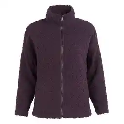 Decathlon Dames Apphia Full Zip Fleecejack (Diepe pruim) aanbieding