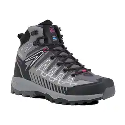 Decathlon Trekking Schoenen Dames THUNDER MID W'S WP GRIJS - FUCHSIA aanbieding