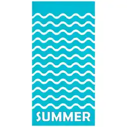 Decathlon Strandlaken Microvezel Blauw 75x150 220g/m² - Vague-Pop aanbieding