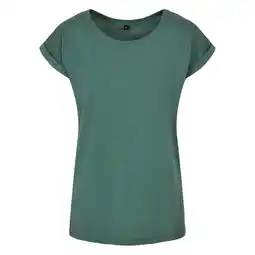 Decathlon Dames Katoenen Verlengd Schouder Tshirt (Bleek blad) aanbieding