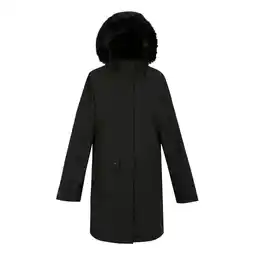 Decathlon Dames Parka met Bontrand (Zwart) aanbieding