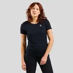 Decathlon Odlo F-Dry Damesshirt Korte Mouw Blauw aanbieding