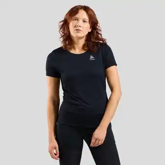 Decathlon Odlo F-Dry Damesshirt Korte Mouw Blauw aanbieding