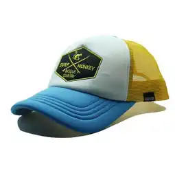 Decathlon Trucker Pet Mesh - Gevoerd / Volwassen / One size (Blauw/Geel) aanbieding