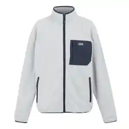 Decathlon Heren Frankie Full Zip Fleecejack (Zilvergrijs/Navy) aanbieding