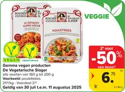 Carrefour Gamma vegan producten De Vegetarische Slager aanbieding