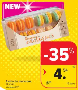 Carrefour Exotische macarons aanbieding