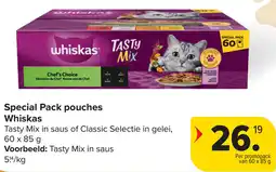 Carrefour Special Pack pouches Whiskas aanbieding
