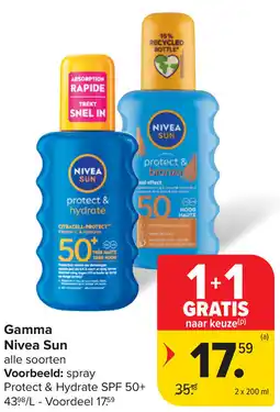 Carrefour Gamma Nivea Sun aanbieding