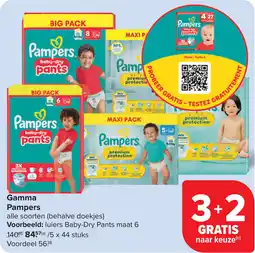 Carrefour Gamma Pampers aanbieding