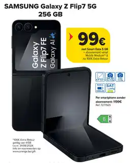 Carrefour SAMSUNG Galaxy Z Flip7 5G 256GB aanbieding
