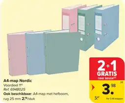Carrefour A4 map Nordic aanbieding