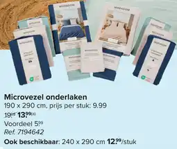 Carrefour Microvezel onderlaken aanbieding
