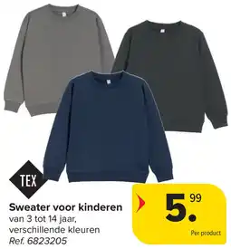 Carrefour TEX Sweater voor kinderen aanbieding
