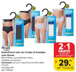 Carrefour Assortiment sets van 2 slips of broekjes voor dames aanbieding