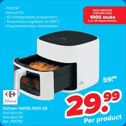 Carrefour Home Airfryer HAF6L1500-25 aanbieding