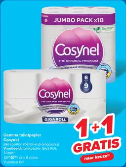 Carrefour Gamma toiletpapier Cosynel aanbieding