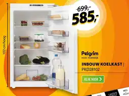 Expert Pelgrim inbouw koelkast PKD28102 aanbieding