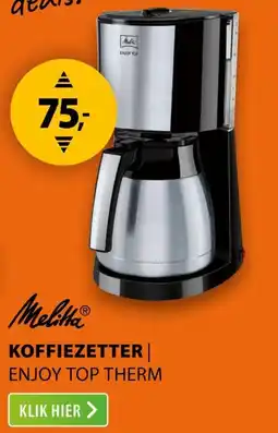Expert Melitta koffiezetter aanbieding