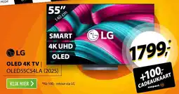 Expert LG OLED 4K TV OLED55C54LA (2025) aanbieding