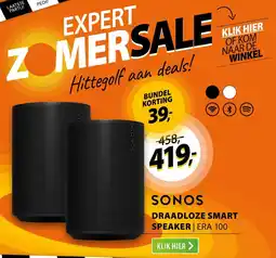 Expert Sonos draadloze smart speaker era 100 aanbieding